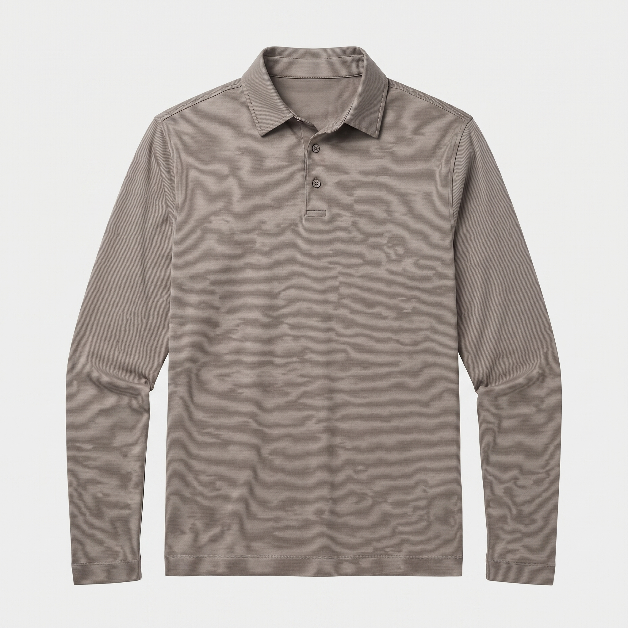 Luxe Heren Polo met Lange Mouwen van 100% Mercerized Katoen