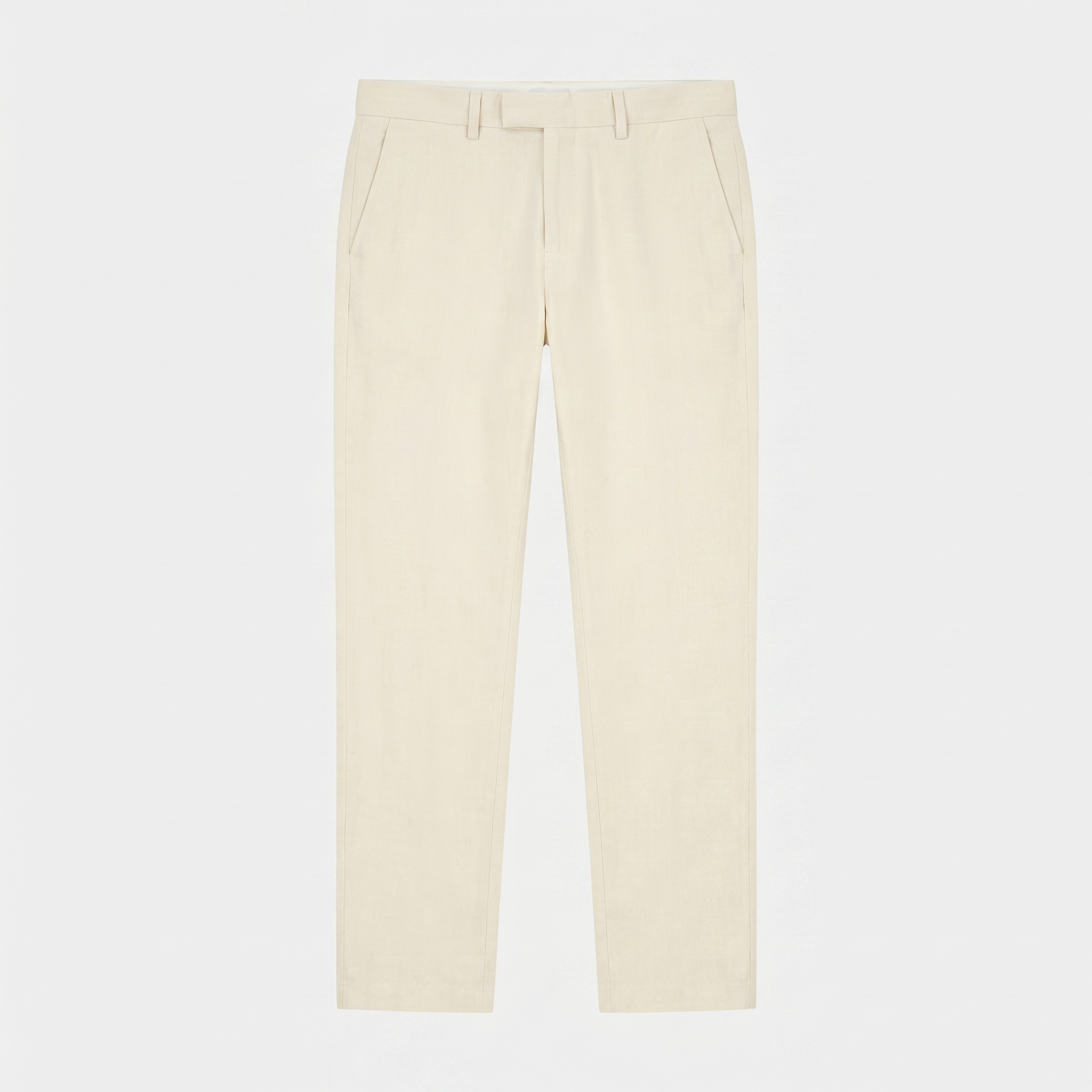 Ademende Linnen Herenbroek in Licht Beige voor Zomerse Dagen