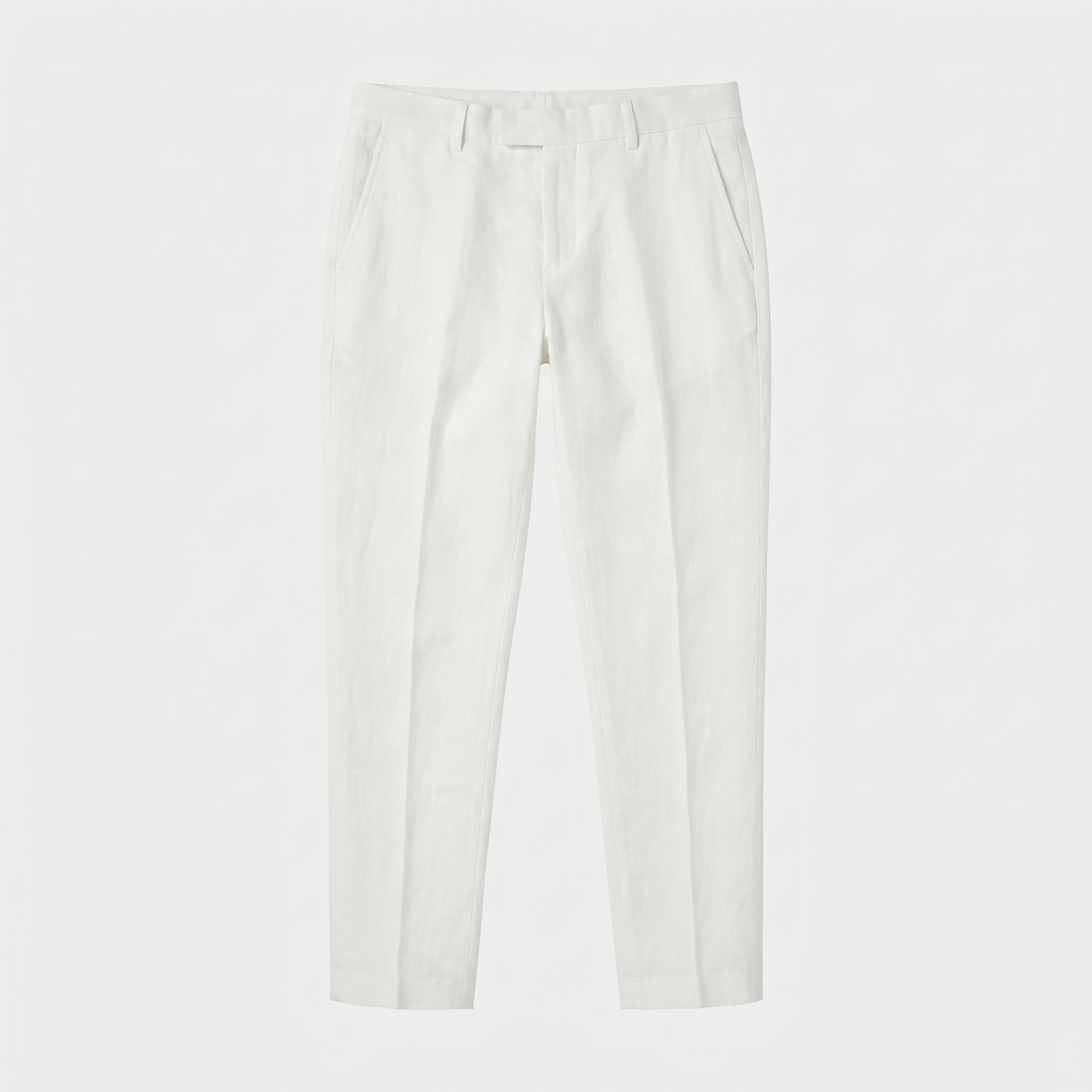 Comfortabele Heren Linnen Broek: Ademend Zomer Model in Wit